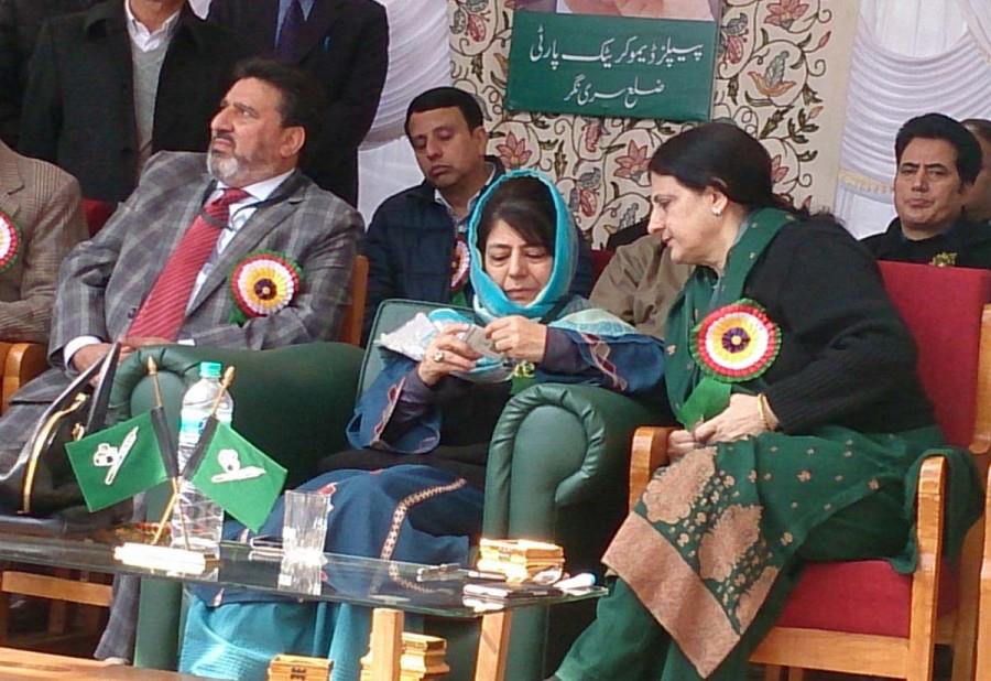 Sitting on chair can be worth when we can fulfill Mufti Sahab’s dream: Mehbooba